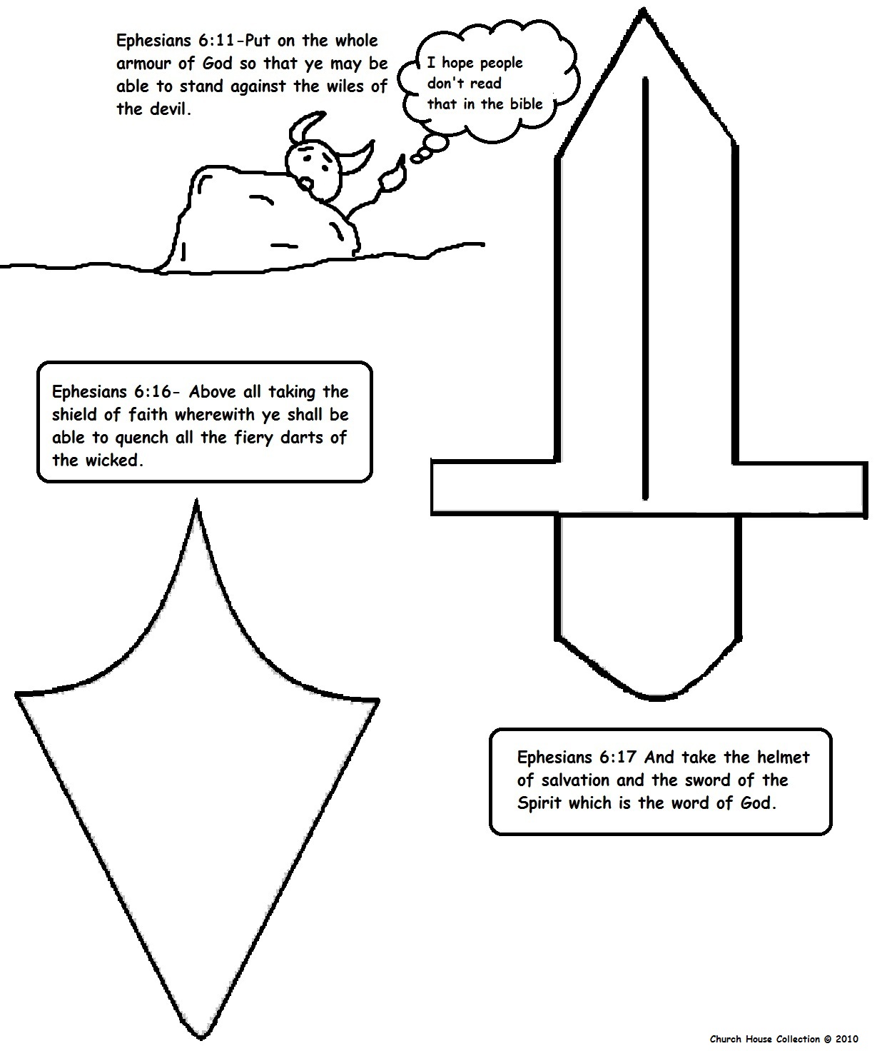 Armor Of God Coloring Pages